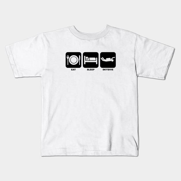 Mod.2 Eat Sleep Skydive Kids T-Shirt by parashop